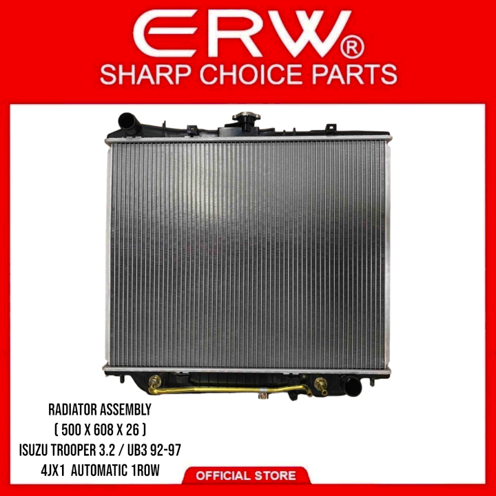 Trooper Radiator RADIATOR FOR ISUZU TROOPER 3.2 UB3 '92-97 4JX1 AUTOMATIC 1ROW ( PLASTIC ...