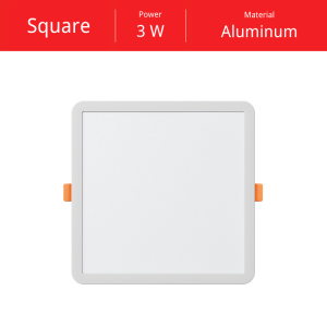 ECOL White light Pin light 3W/6W/9W/12W/18W Round&Square Ceiling Light Recessed Pin Light Led Panel Light Ceiling Light