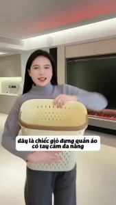 Giỏ Đựng Quần Áo Bẩn Để Nhà Tắm Có Quai Xách Giỏ Đựng Đồ Có Tay Cầm Thiết Kế Thoáng Khí Zline