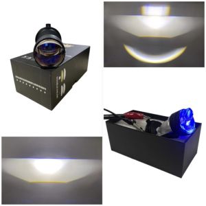 Lampu Utama H4 Output Biled PNP H4 Kipas Pendingin Plus Senja Led Blue Lens Clear Lens 1 Pcs