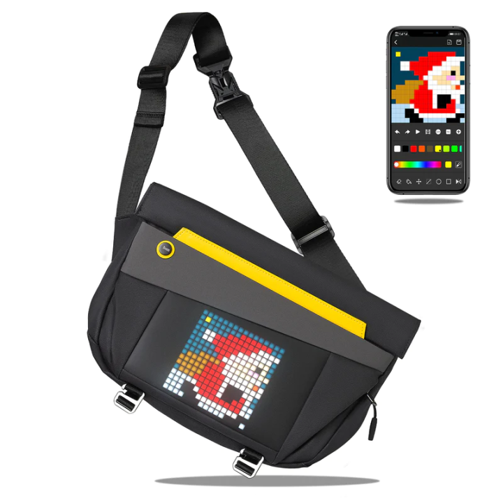 DIVOOM PIXOO SLINGBAG-V PIXEL DISPLAY SLINGBAG | Lazada PH