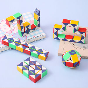 Đồ chơi xếp hình rubik biến thể Snake 3D thần kì hình con rắn mini