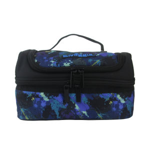 childrens lunch bag boys Black Blue Football crossbody handheld bags fruit lunchbox 9 inches