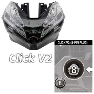 BDJ For Honda Click 125 150 160 V2 V3 Headlight Assy Clear Lens Assembly Plug And Play Set