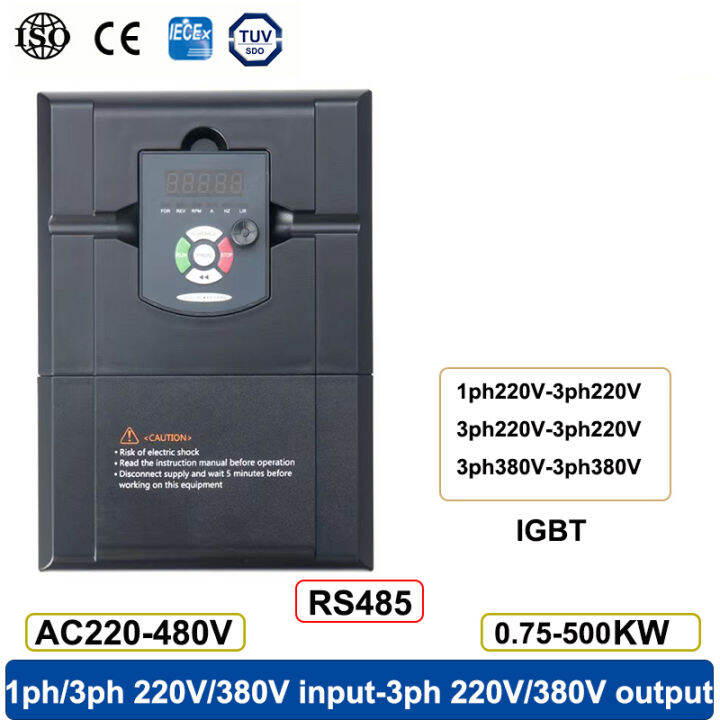 Single Phase Three Phase 220v 380v 0 4 500kw Output Vfd Inverter Motor Speed Controller