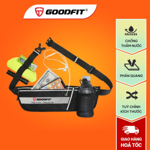 Túi đeo hông chạy bộ GoodFit GF122RB chống nước có ngăn đựng nước