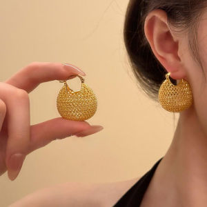เครื่องประดับคลาสสิกชุบทองสำหรับเครื่องประดับต่างหูแฟชั่นสำหรับผู้หญิง