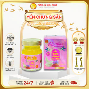 HCM - LIKE NEST Hũ Rời Yến Chưng Saffron Collagen 35%
