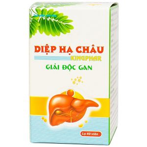 Combo 2 hộp Diệp hạ châu Kingphar - Tăng cường chức năng gan  bảo vệ gan trong các trường hợp như xơ gan  vim gangan nhiễm mỡ  tăng men gan - hộp 40 viên