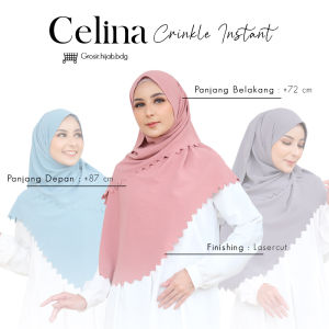 GROSIR HIJAB Celina Crincle Instant Pashmina Crinkle Segiempat Lasercut terbaru 2022
