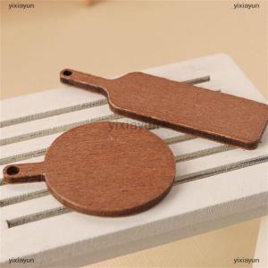 [COD] yixiayun 5Pcs/set 1:12 Dollhouse Miniature Chopping Board Simulation Cutting Board Bread Dessert Board Model Kitchen Decor Toy Doll House Accessories