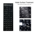 Keyboard Alphabet Layout Stickers Non-slip Thai Korean Spanish Deutsch English Japanese Russian French Laptop Keyboard Stickers Language Learning Assistance. 