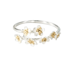 DJDK Elegant Adjustable Rings Delicate Design Vintage Flower Opening Rings Sweet Forest Style Minimalist Rings Women