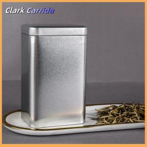 [Clark Carrida] Kim loại Retro trà vuông có thể kẹo thực phẩm lưu trữ Trường hợp với nắp bao bì hộp container