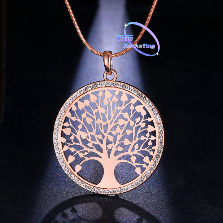 Jasongo123 24K Money Tree Pendant Necklaces for Good Luck Feng