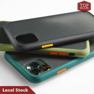 Luxury Matte Translucent iPhone Premium Case Camera Lens Protection PC Back Cover For iPhone 11/11 Pro/11 Pro Max for Anti Shock Impact Cushioning Tough Armor - Slim Frosted Shockproof Casing [TopSeller]