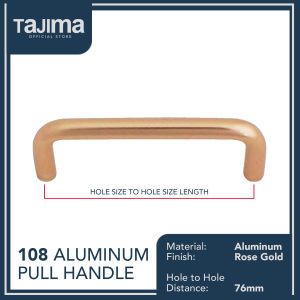 Aluminum Cabinet Pull Handle Black Rose Gold 108