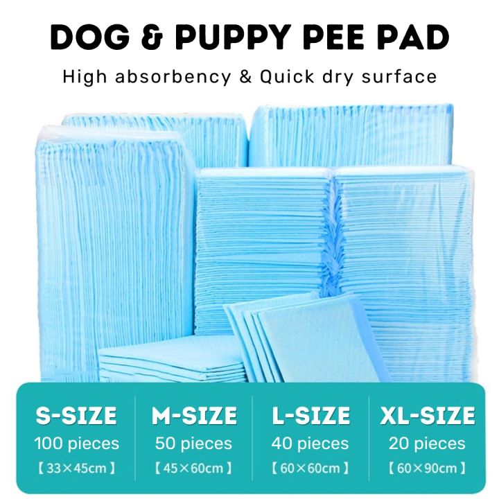 Dog Puppy Pee Pad Wee wee pad Leak-proof 5-Layer Pee Pads with Quick ...