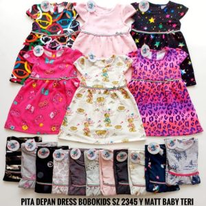 Dress Anak Perempuan Baju Bayi Pita Terbaru Untuk Anak Usia 2 3 4 5 tahun bahan Babytery Adem