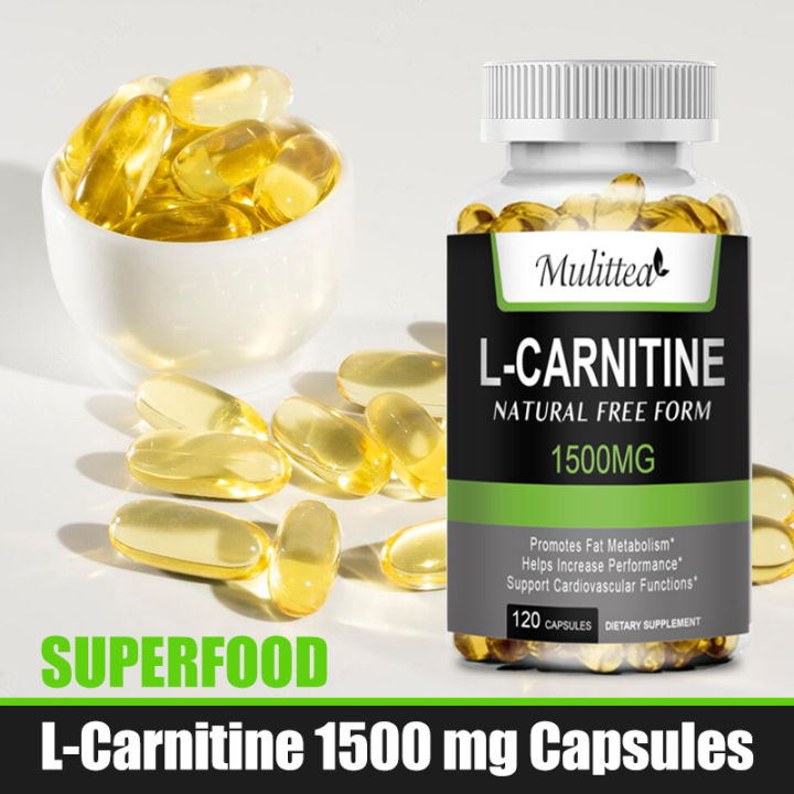 Mulittea L-Carnitine 1500 mg keto capsules High Potency Supports Natural  Energy Production|Supports Memory/Focus |Supports Fat Metabolism 120pcs  kapsul keto Potensi Tinggi Mendukung Produksi Energi Alami | Mendukung  Memori Fokus | Metabolisme Lemak |