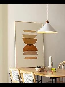 SXH  Japanese Style Restaurant Small Pendant Light Wabi-Sabi Style Homestay Bedroom Bedside Pendant Light Study Lamp Cream Style Tea Room Dining Table Lamp A