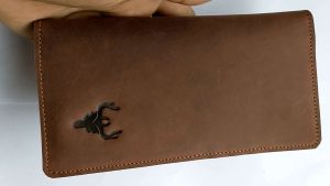 Dompet Kulit sapi Lipat Pria Casual Wr Leather kulit sapi crazy horse