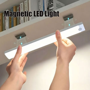 30CM Magnetic LED Light Rechargeable Table Lamp Night Light Study Lamp For Kitchen Wardrobe Bedside