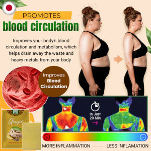 Slimming Hot Compress Pads Ginger Slimming Patches Self-Heating Ginger Patches Lymphatic Patches Relieve Joint Pain