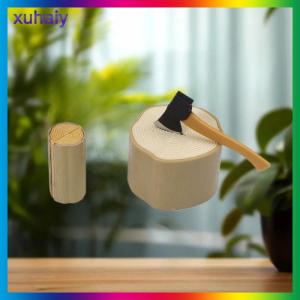 xuhaiy บ้านตุ๊กตา1 12จำลองขวานไม้โมเดลเสาไม้บ้านตุ๊กตาของเล่นตกแต่งฟาร์มขนาดเล็กอุปกรณ์ประกอบฉากบ้านตุ๊กตา