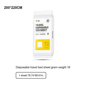 3/4 Piece Set Disposable Bed Sheet Portable Non-Woven Bedding Set Disposable Bedsheet Cover