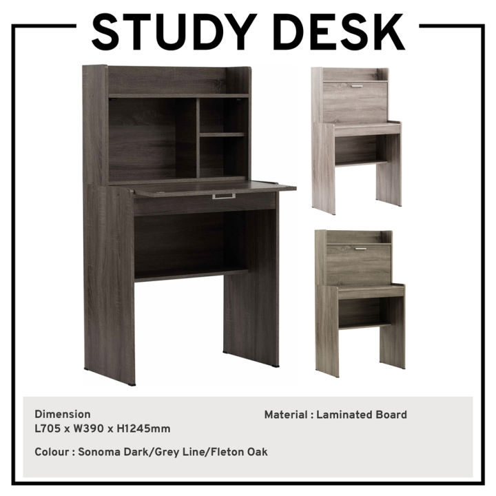 Study Desk with Shelf Study Table Writing Table Desk Folding Table