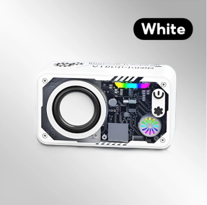 V1 Transparent Mecha Wireless Bluetooth Speaker Sound Light Rhythm Subwoofer TWS Stereo Cyberpunk Support TF Card