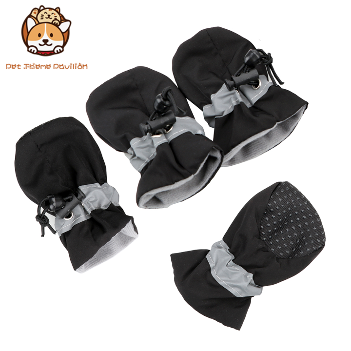 4PCS Dog Shoes Dog Soft Soled Rain Shoes Non slip And Waterproof Pet Shoes Dog Rain Shoes Boots Pet Supplies Dog Accessories Lazada PH