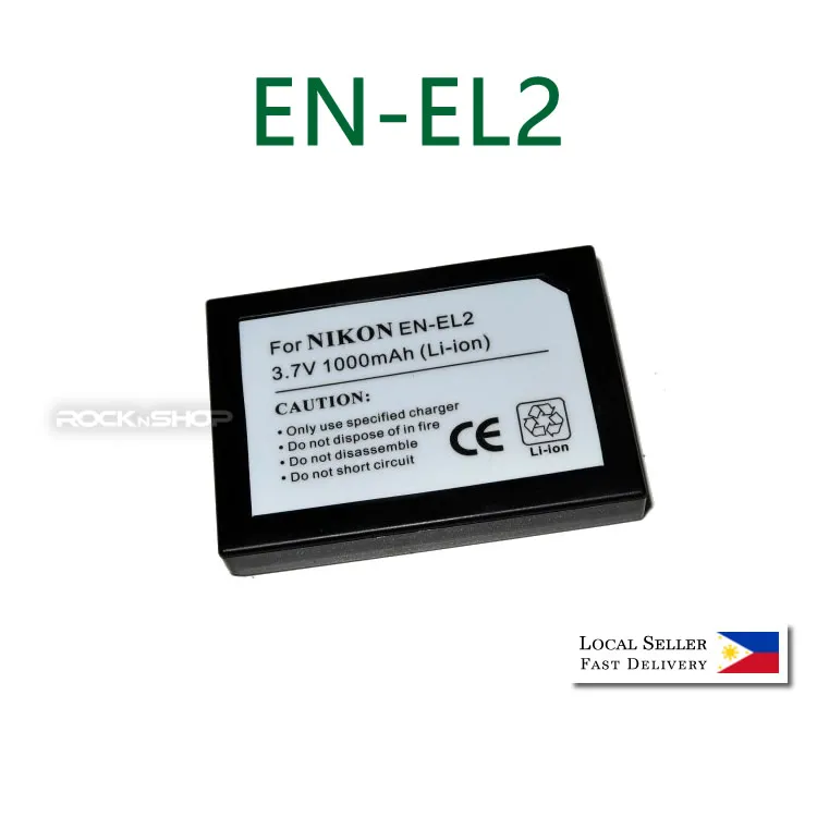 EN-EL2 Replacement Battery or Charger For Nikon COOLPIX 2500 3500 3100 3200  2100 SQ