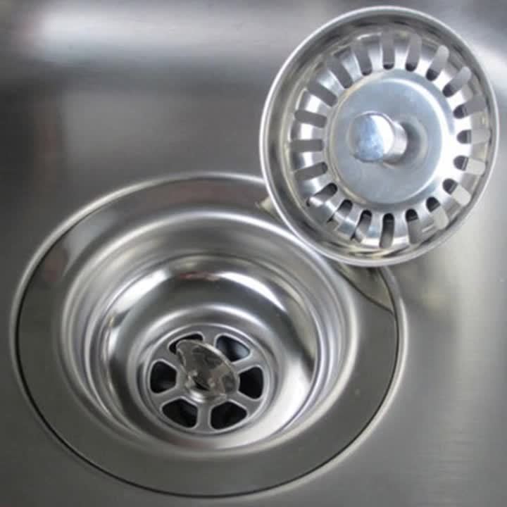 Universal Sink Drain Plug Stainless Steel Basket Strainer Sink Stopper