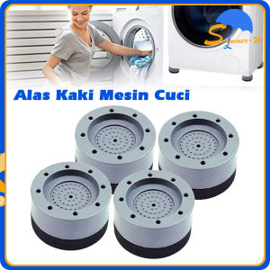 4PCS Alas Karet Kaki Mesin Cuci Anti Getar/Kulkas Anti Getaran Pads/Alas Pelindung Kaki Meja Anti Slip
