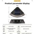Lampu Solar Tangga Tahan Air LED Step Light Outdoor Waterproof Solar Powered For Garden Fence Deck Lighting. 