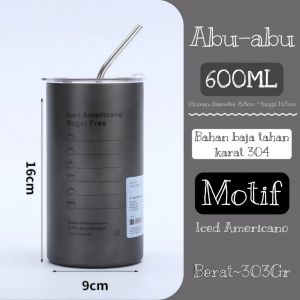 Termos Stainless Steel Desain Polkadot Elegan - Penyimpanan Termos & Aksesoris Dapur