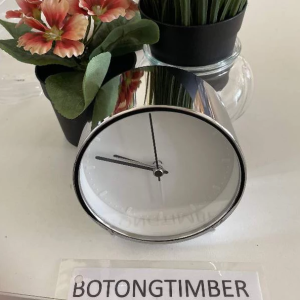 IKEA DEKAD MALLHOPPA  นาฬิกาปลุก เงียบไม่มีเสียงเข็ม ปลุกดังสนั่น ระบบตีระฆัง ตัวเรือนเหล็กล้วน