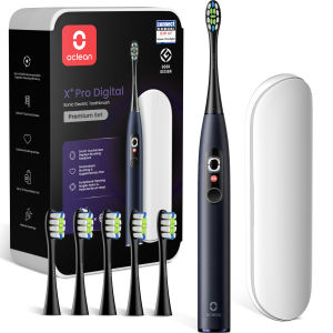 Oclean X Pro Digital Set Smart Electric Toothbrush with Touch Screen With Travel Box More Brushhead