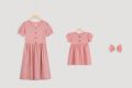 Đầm Đôi Cho Mẹ Và Bé Gái - Chất Vải Linen Hàn Quốc Siêu Thoáng Mát - SB11 - Hồng Nude ( Bé Từ 1 Tháng - 6 Tuổi ) - Hiển Thị Giá 1 Đầm..