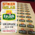 Stiker Gelas Es Teh poci / Stiker Logo Jualan / Stiker Minuman. 