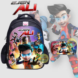 Tas Anak Laki-Laki Ransel Sekolah TK/SD Bonus kotak pensil Karakter Ejen Ali