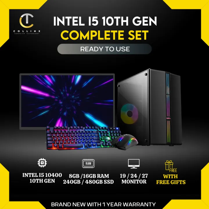 COMPLETE PC SET Intel Core i5 10400 10th Gen CPU Desktop Package