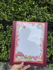 แฟ้มปกแข็ง A4   ห่วงล็อค 3 ห่วงแถมใส้แฟ้ม 20 ชิ้น แฟ้มโชว์เอกสาร  สันกว้าง 4 cm.ใส่ปกหน้าได้ ( 1 เล่ม )