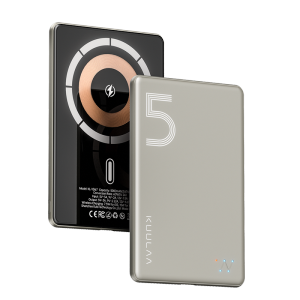 [ประกัน1ปี] Kuulaa 5000mAh Magnetic Power Bank PD20W พาวเวอร์แบงค์ แม่เหล็ก ไร้สาย Wireless Magsafe PowerBank for iPhone 15 Pro Max 14 13 12 Series พาวเวอร์แบงค์มินิ Slim Fast Charge with Auto-wake 7.2mm Portable Magnetic Battery