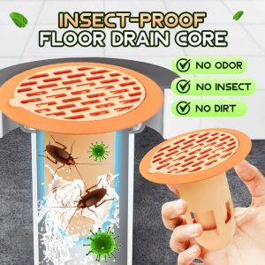 JustLiving Lõi Thoát Nước Sàn Chống Côn Trùng Nắp Lọc Sàn Nhà Tắm Bằng Silicon Bẫy Cắm Chống Mùi Đường Kính 7.5Cm Bộ Lọc Thoát Nước Nhà Tắm Bồn Rửa Nhà Bếp Nắp Khử Mùi Rò Rỉ