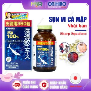 Viên Uống Sụn Vi Cá Mập Orihiro Sharp Squalene 360 Viên Của Nhật Bản - dầu cá dầu gan cá mập bổ xương khớp bổ tim mạch bổ mắt