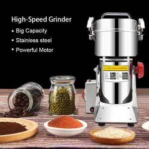 800g 3000W Electric High-Speed Herb Seasoning Feed Grinder Mill Grains Powder Machine Grains Spices Cereals Coffee Dry Food Grinder Mill Grinding Machine Flour Powder Crusher