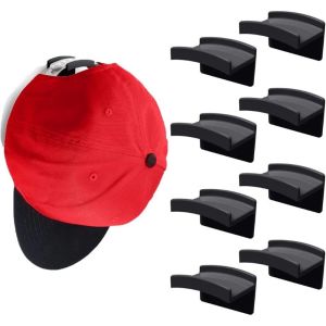 5/10pcs Strong Adhesive Hat Hooks Door Hat Holder Baseball Cap Rack Hanging Organizer Wall Storage